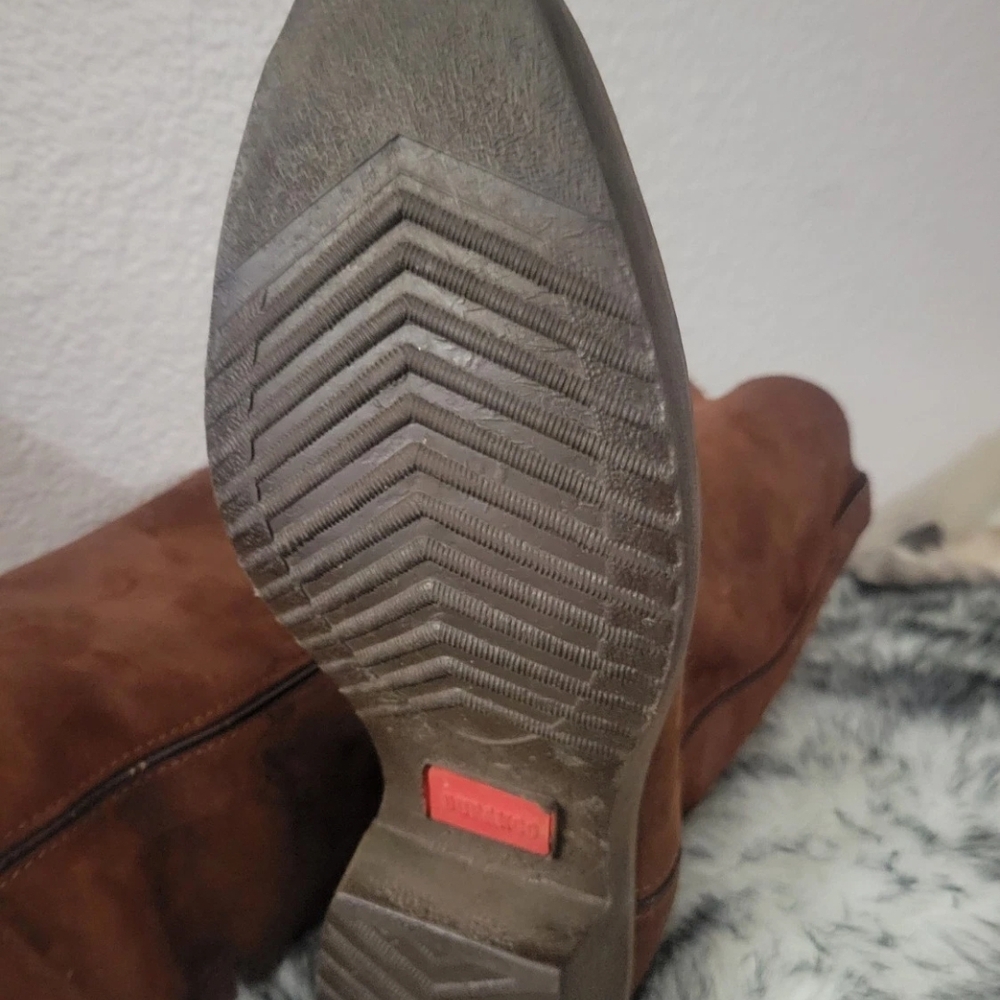 Durango Mens Brown Leather Western Boots Mid-Calf Pull On Rugged, Size 12D - Picture 8 of 10